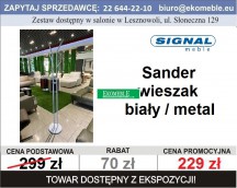 SIGNAL - WIESZAK SANDER BIAŁY METAL 